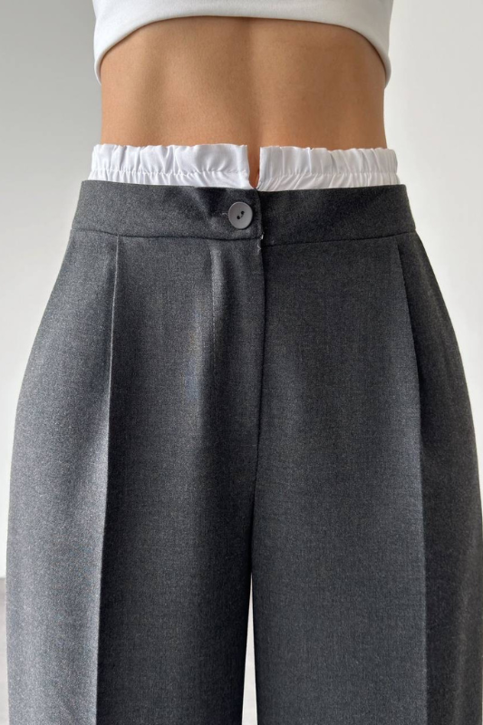 Dark Grey High Waisted Pants