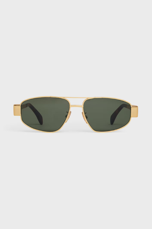 Celine Metaltriomphe Aviator Sunglasses