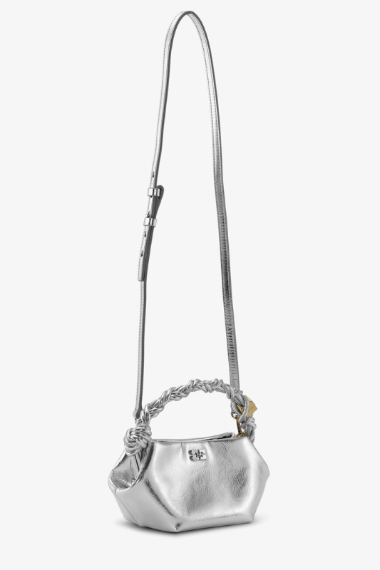 GANNI Mini Silver Bou Bag
