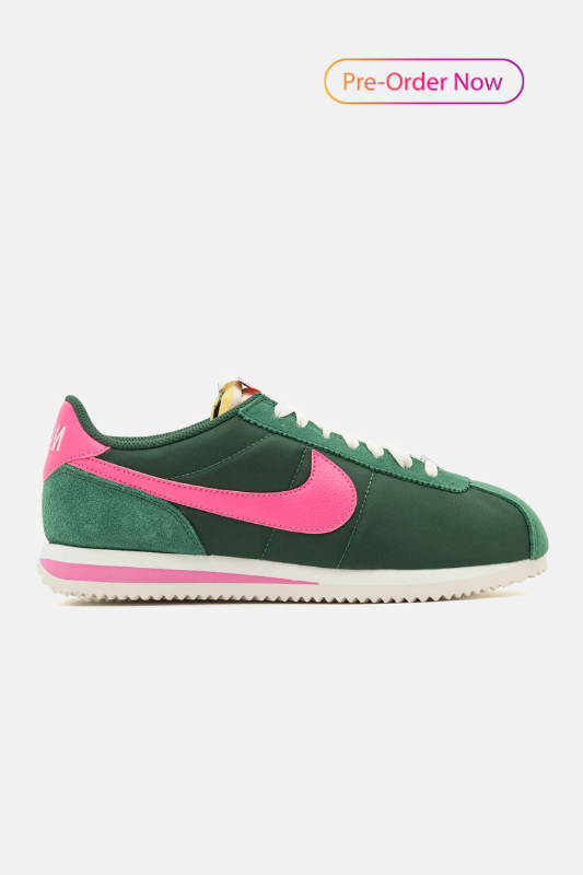 Nike Cortez Green and Pink
