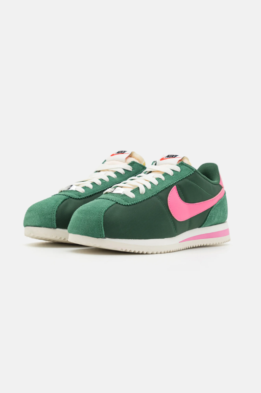 Nike Cortez Green and Pink