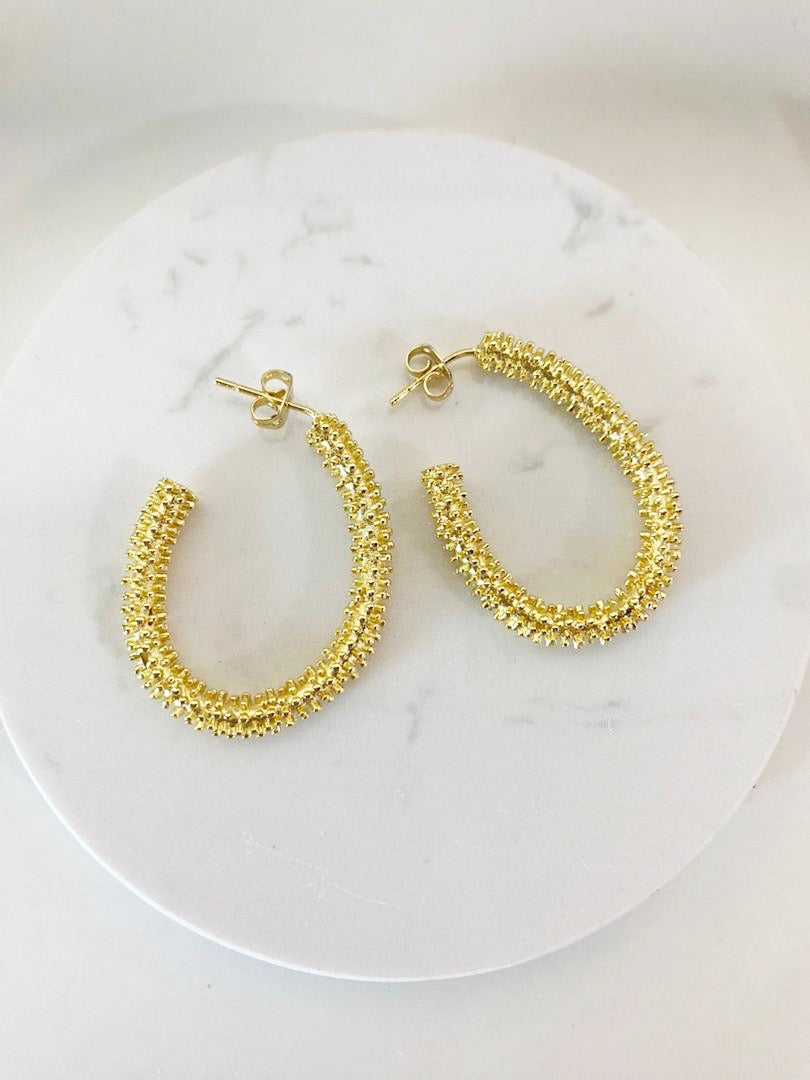 Zarcillo Texture Hoop