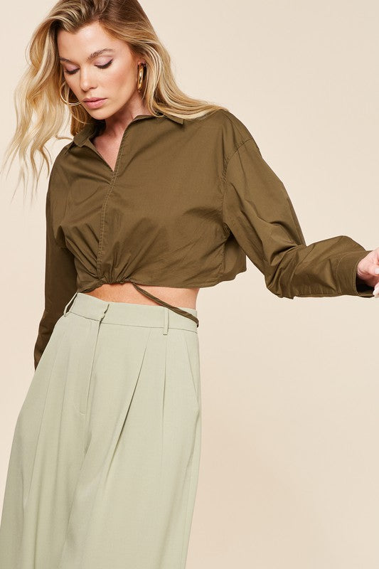 Camisa Cropped Verde