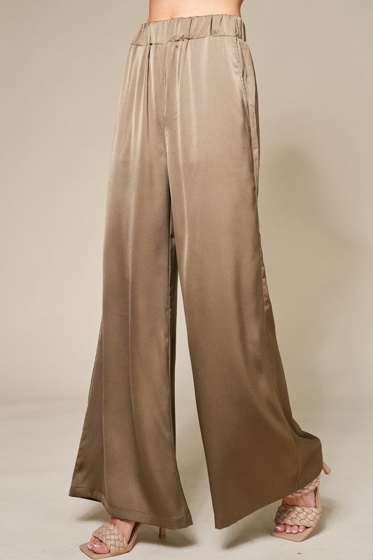 Silky Wide Leg Pant