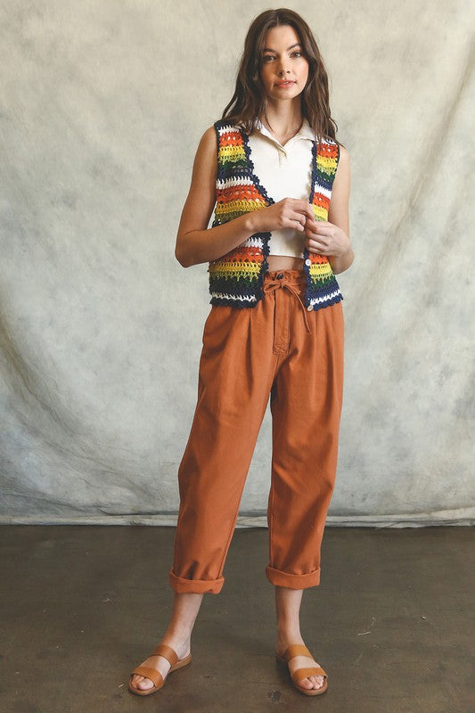 Rainbow Crochet Vest