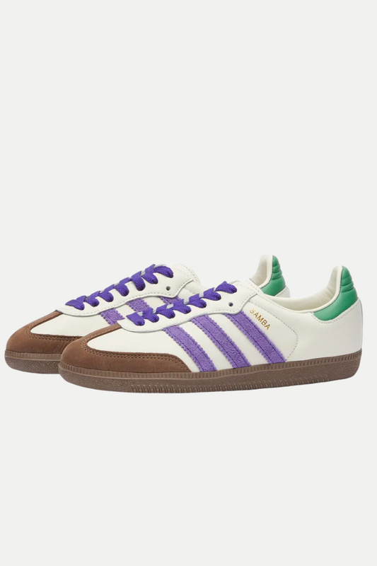 Adidas Samba OG - Off White & Purple