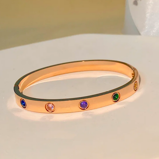 Brazalete Gold Color Bangles