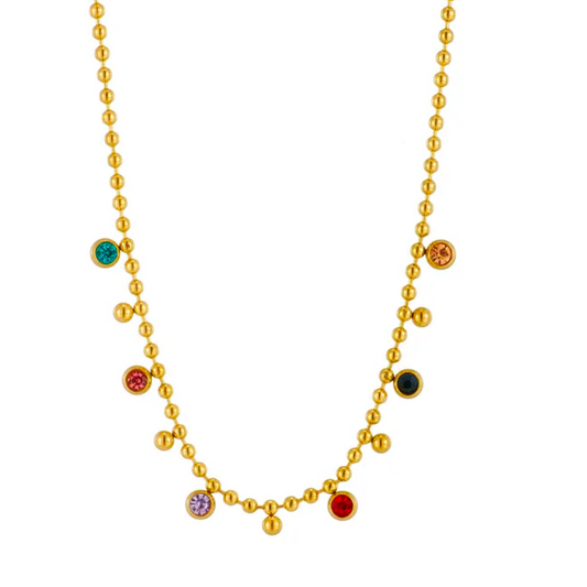 Collar de Mini Dots de Colores