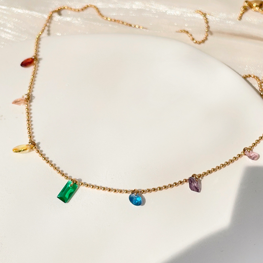 Collar de Mini Squares de Colores