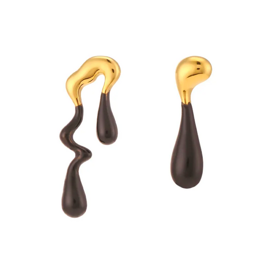 Zarcillos Drop Negro