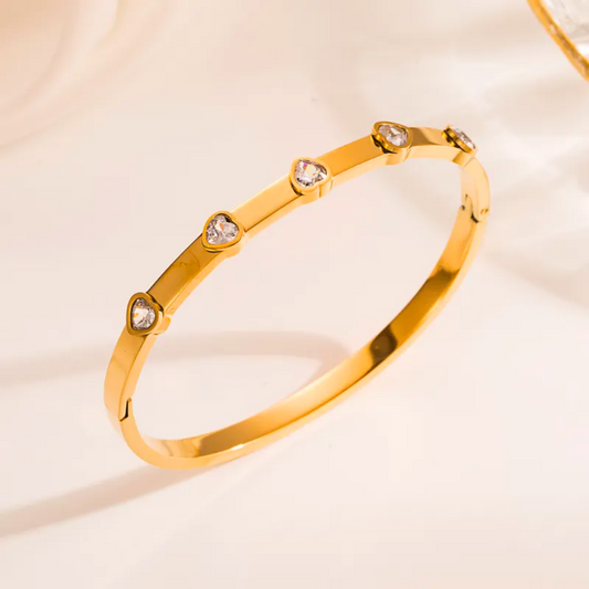 Brazalete Golden Hearts