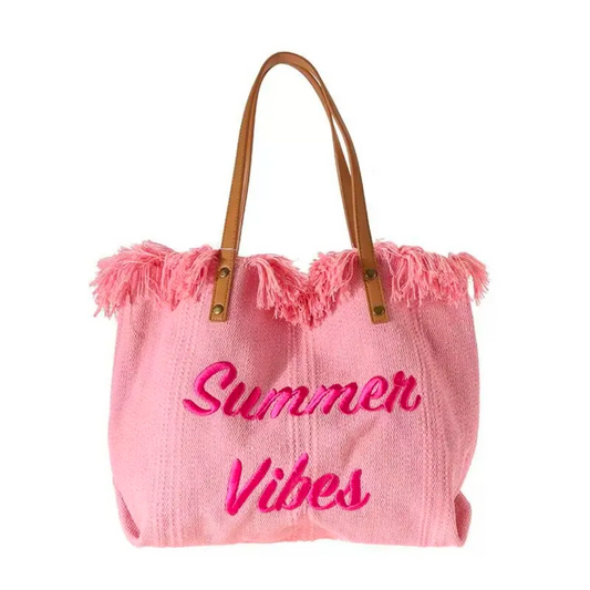 Summer Vibes Tote Bag Pink