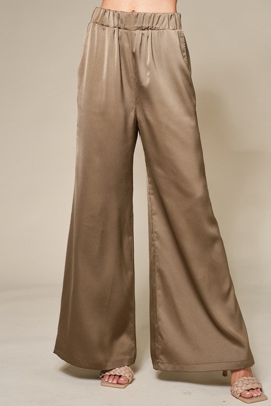 Silky Wide Leg Pant