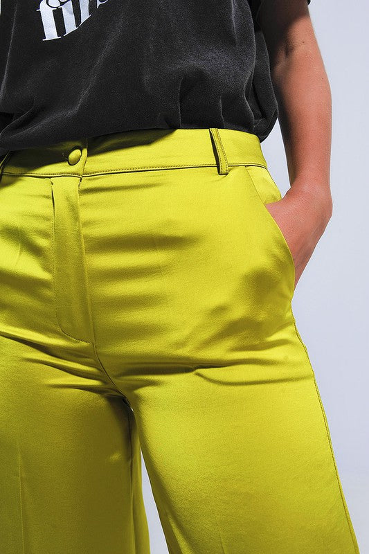 Silk Yellow Pants