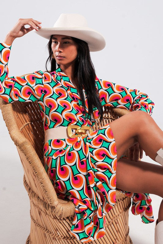 Print Midi Dress