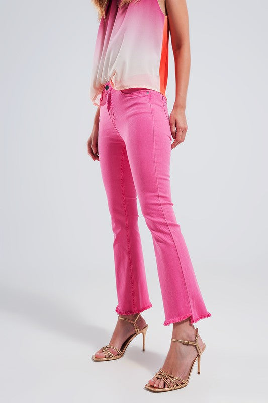 Almost Skinny Hot Pink Pants