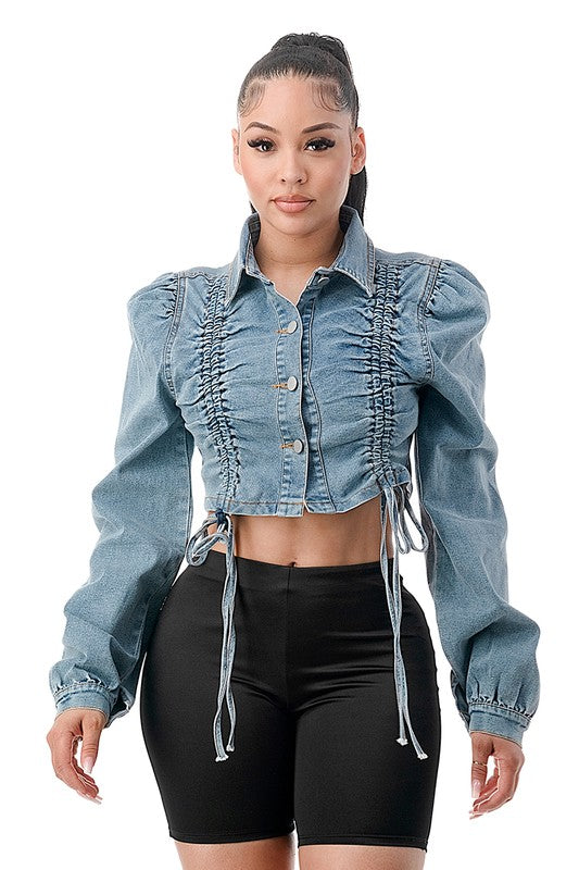 Jean Crop Top