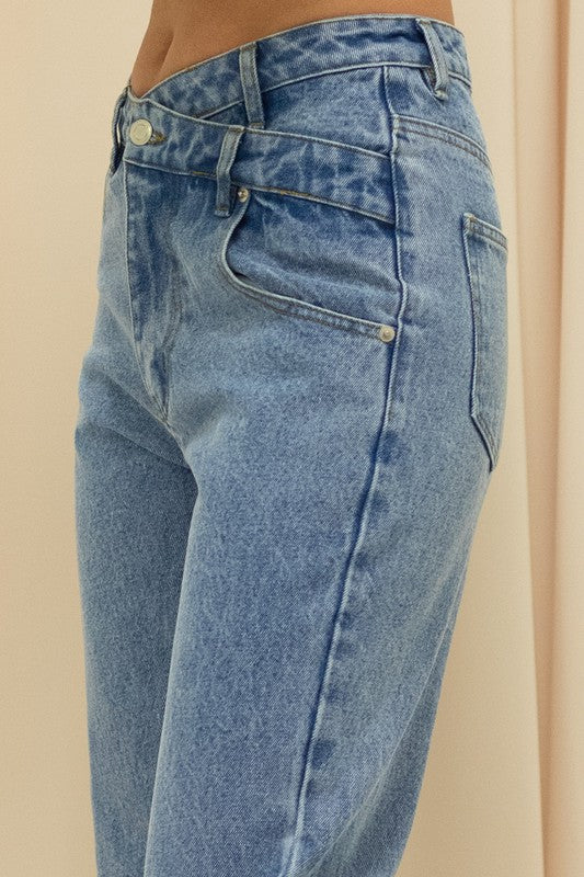Crossed Blue Jean